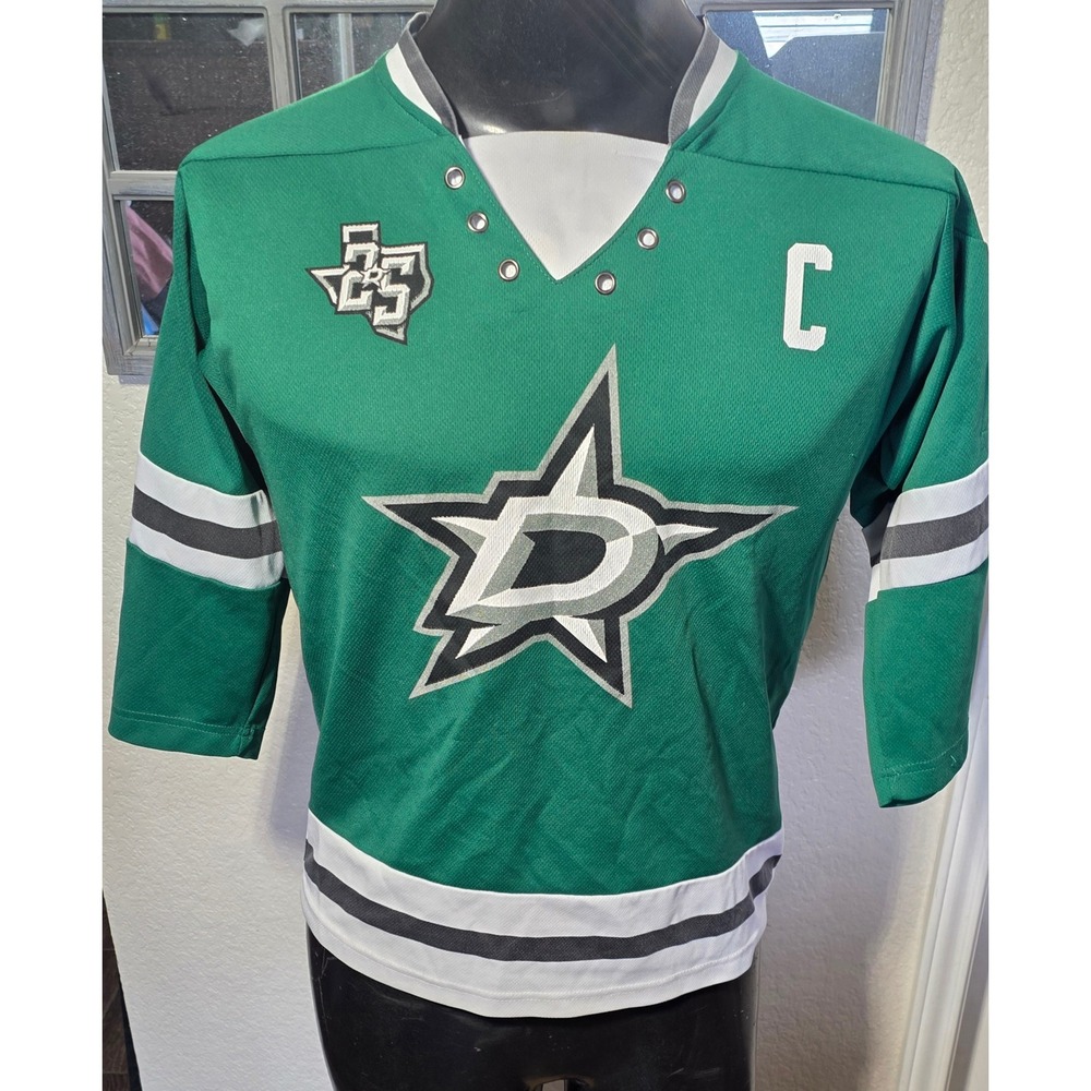 Dallas Stars Jamie Benn 14 Youth Hockey Jersey Green 25th Anniversary Size YL